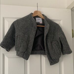 Zara Gray bomber Jacket